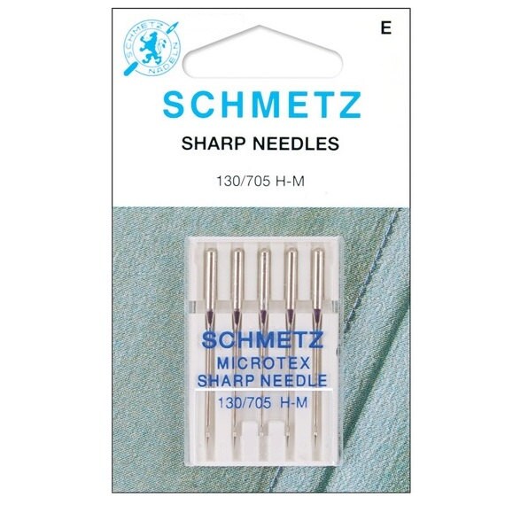 Schmetz Sharp Microtex Machine Needle Size 70/10 - 1 Package Schmetz Sharp Microtex Machine Needle Size 70/10 - 1 Package
