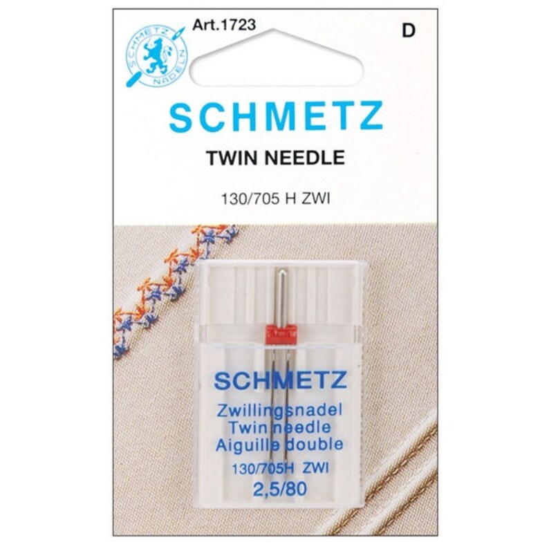 Organ Sewing Machine Needles 130//705H Twin 100//6.0 Single