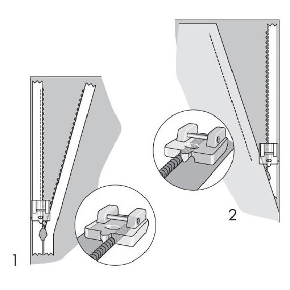 Concealed Invisible Zipper Foot for Singer Sewing Machine 