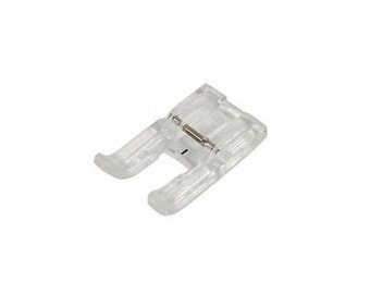 Clear Plastic Open Toe Satin Stitch Applique Presser Foot Attachment for Elna Sewing Machine