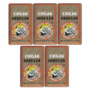 organ sasew brother sewing machine needles by organ ~ 20 pack 20 needles ~  multiple sizes 100/16 