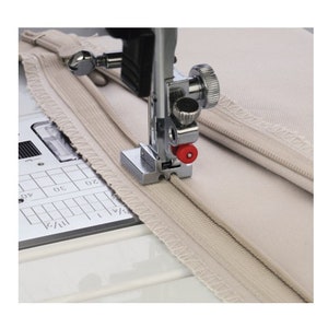 Concealed Invisible Zipper Foot With Center Guide for Elna Sewing Machine