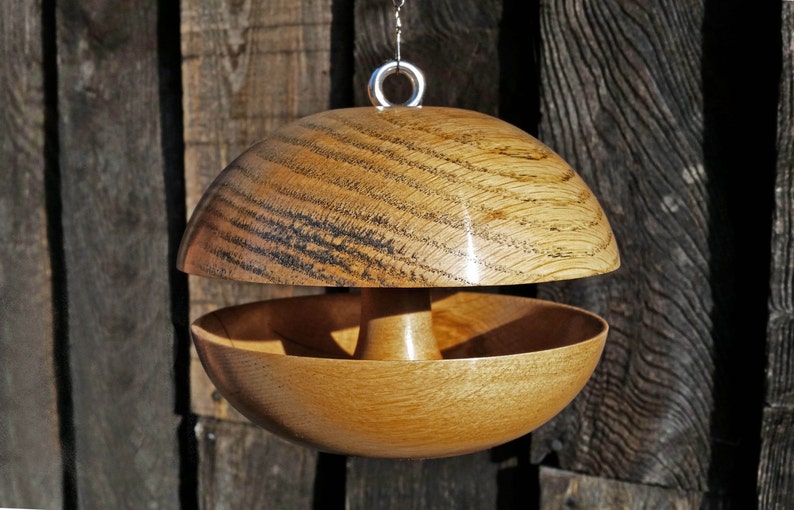 Oak Wide Applecore Bird feeder image 2