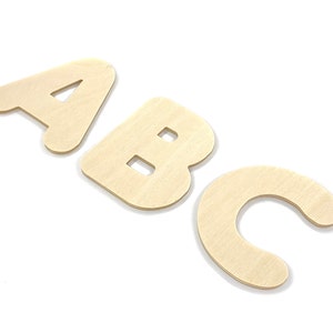 Natural letters 8 cm, font 5