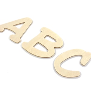 Natural letters 20 cm, font 3