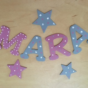 Dulces letras de madera para puertas de habitaciones infantiles, Star1 - de FLoPHi