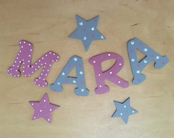 Sweet wooden letters for children's room doors, Star1 - from FLoPHi