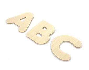 Natuurlijke letters 4 cm, lettertype 5