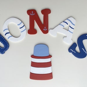 Cartas de madera para nursery Door, Maritim - por FLoPHi