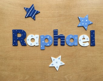 Great Wooden Letters for Nursery Door, Star Boy - by FLoPHi