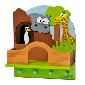 FLoPHi coatrack for kids with shelf for caps