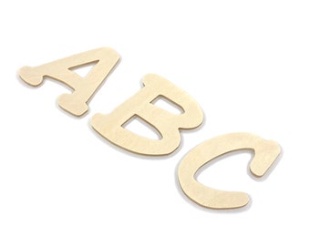 Natural letters 4 cm, font 3