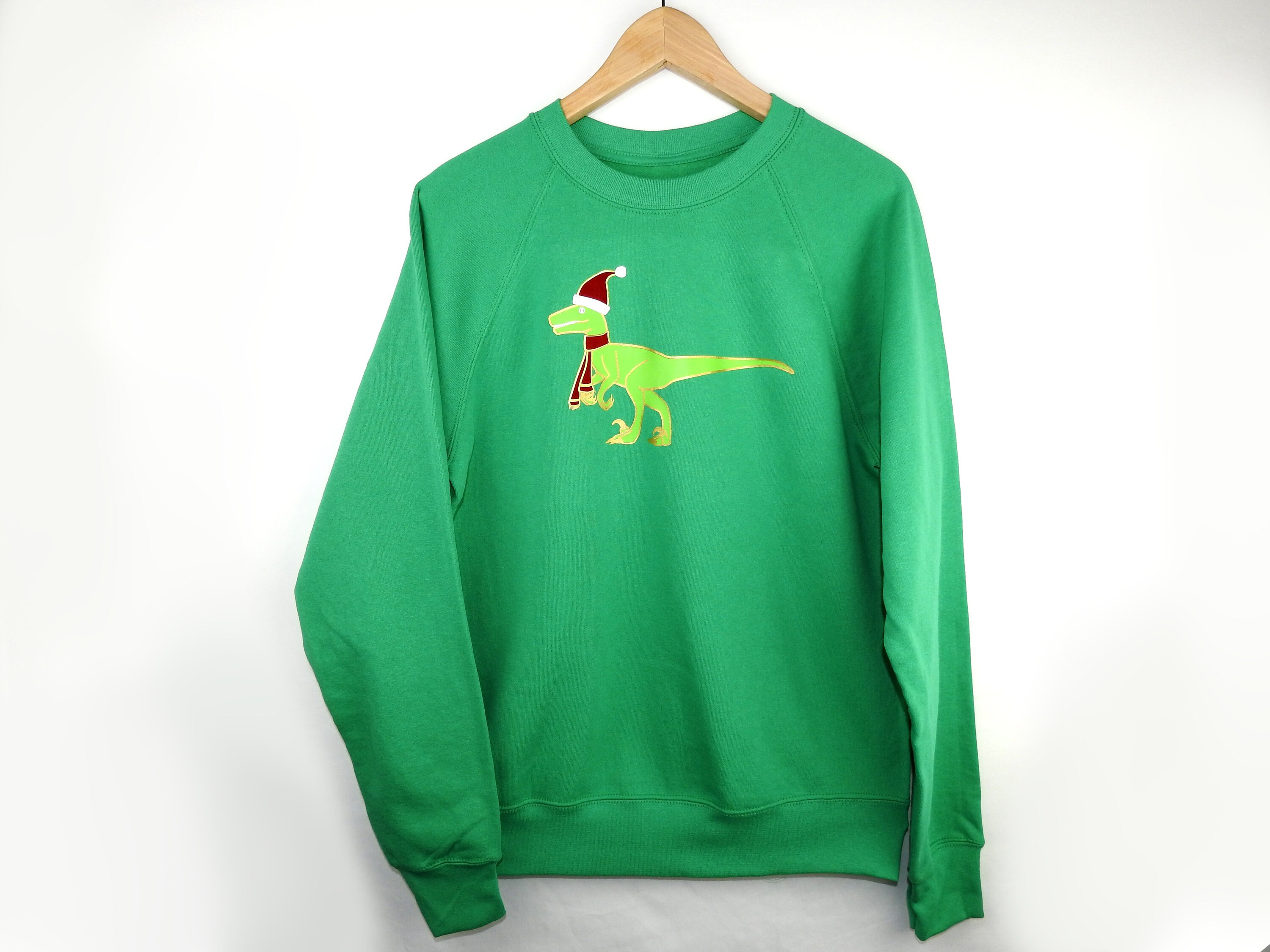 velociraptor christmas sweater