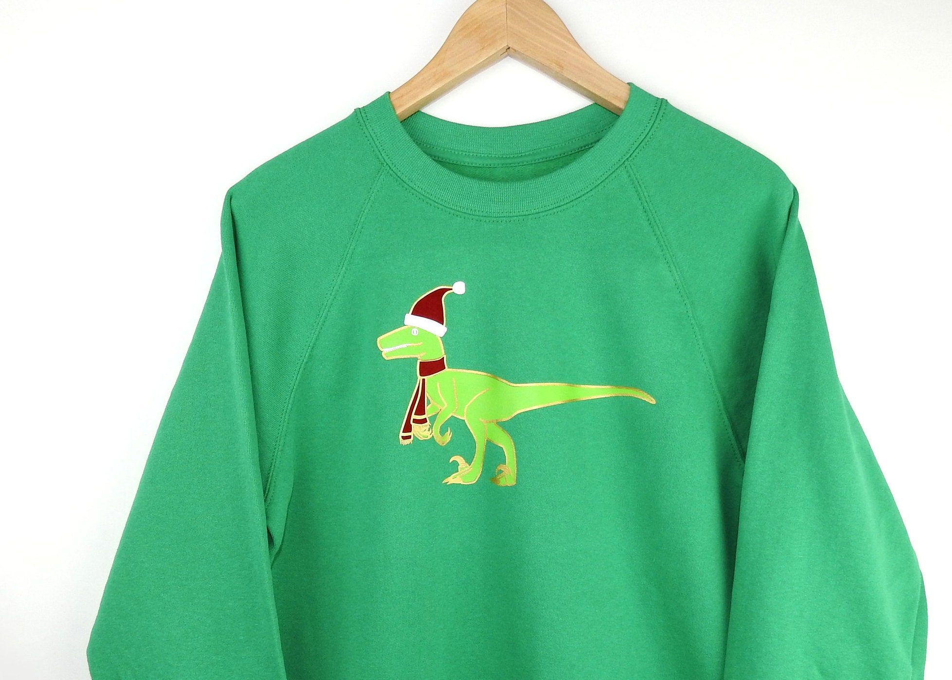 velociraptor christmas sweater