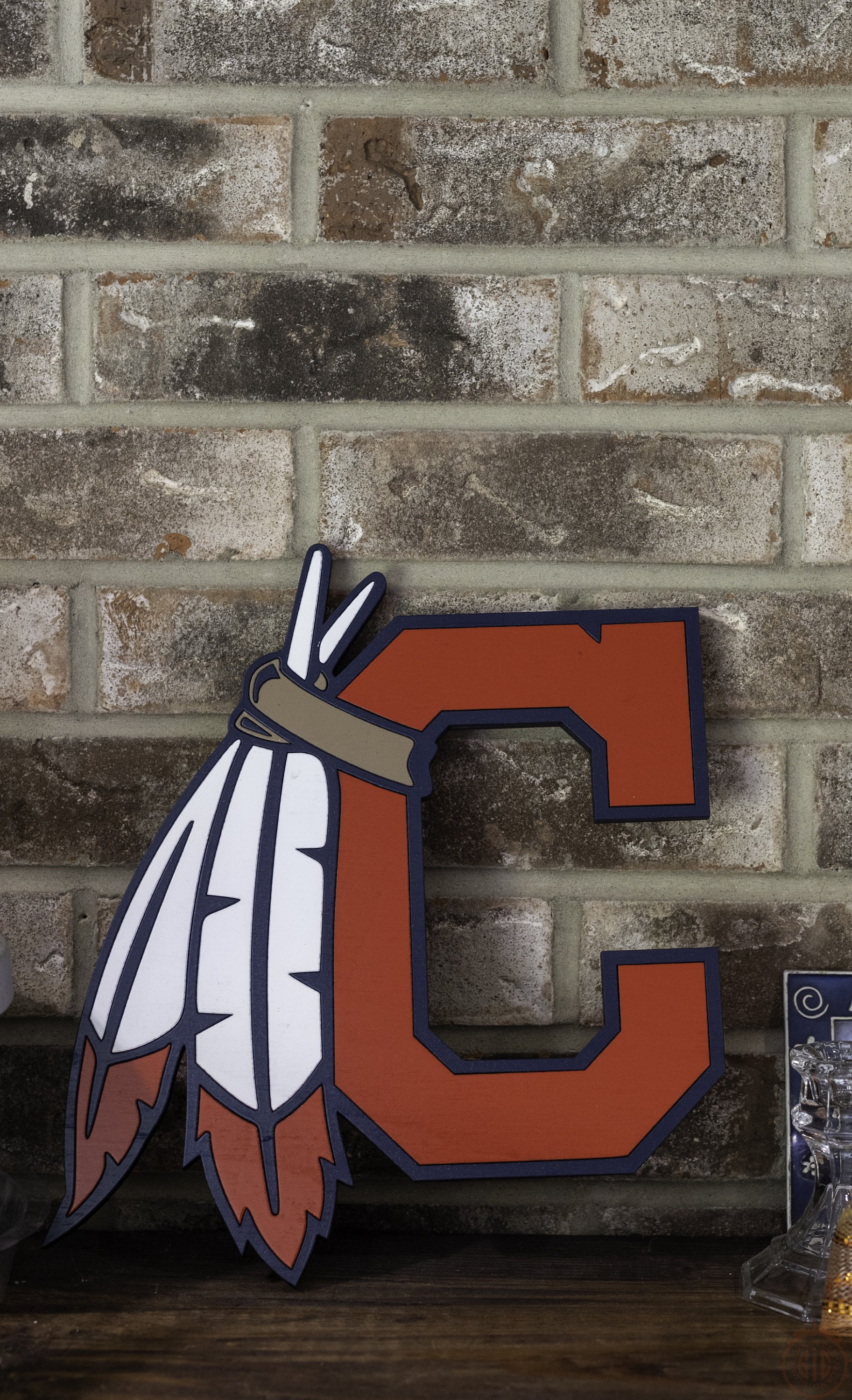 MLB メジャーリーグ　インディアンス　木製　ビッグ看板　サイン　ガーディアンス Cleveland Indians Wood Sign