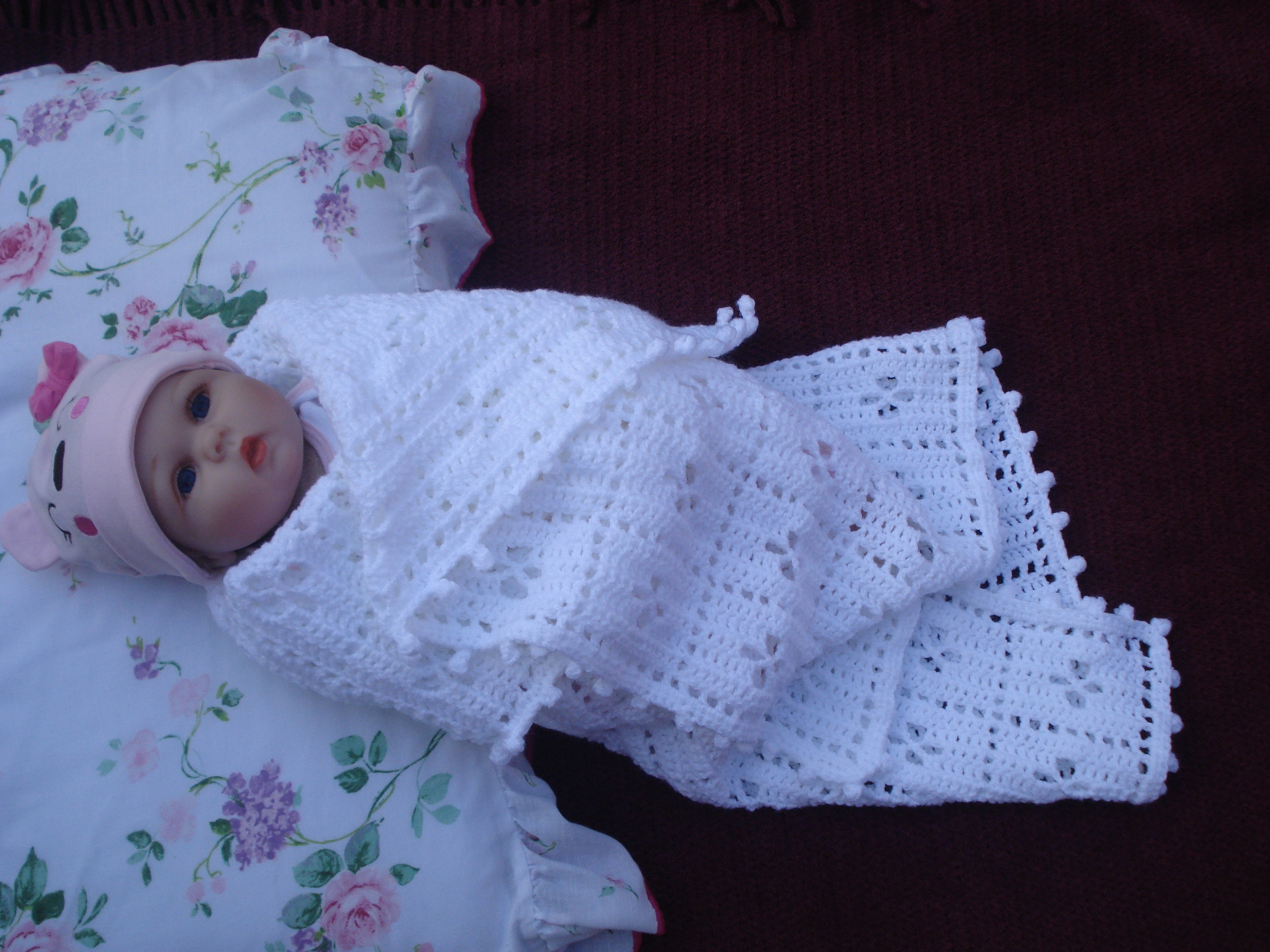 Crochet Baptism Shawl Blanket Inspired By The Call The Midwife Etsy