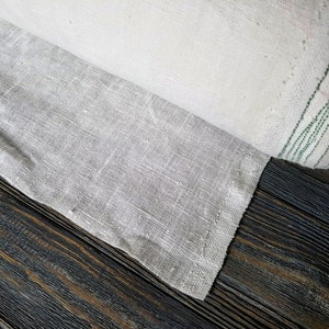 Rough white  linen fabric by the meter, stonewashed linen fabric, softened heavy linen fabric by the yard, vintage white rustic linen fabric