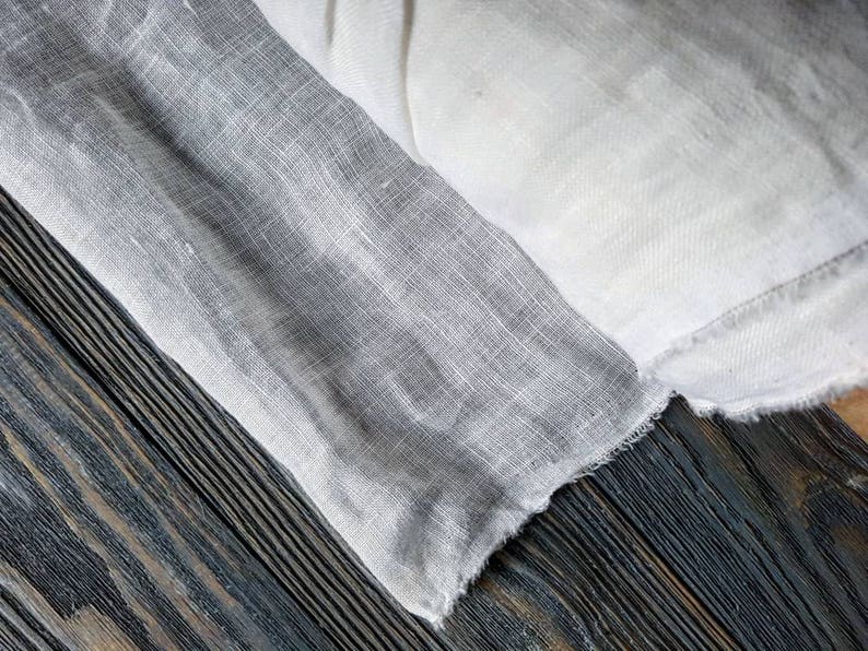 140cm 54 linen light linen by the yard white linen for curtains Sheer white linen fabric by the meter linen curtain fabric