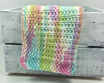 knitted washcloth / gift basket ideas / baby shower gift / knit dishcloth / handmade baby gift / eco friendly gift / baby gift / pastels