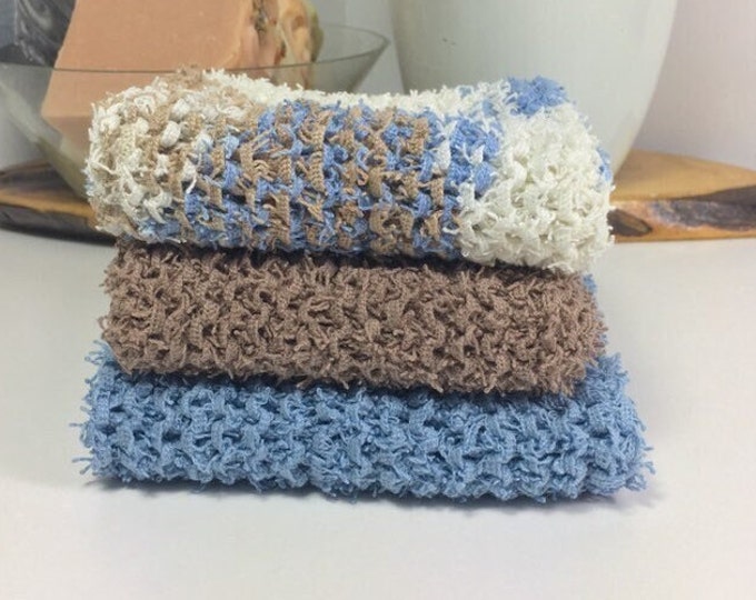 kitchen scrubby / cleaning cloth / scrubby dishcloth / natural cleaning cloth / cotton scrubby cloth / knit dishcloth /  knit kitchen cloth