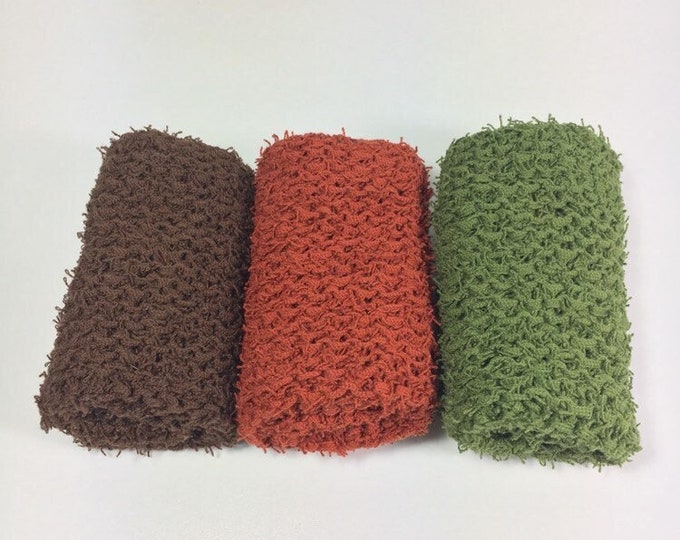 scrubby washcloth /  eco friendly skincare / exfoliating washcloth / natural skincare / gift for her / self care / spa at home / gift idea