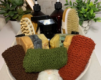 scrubby washcloth /  eco friendly skincare / exfoliating washcloth / natural skincare / gift for her / self care / spa at home / gift idea
