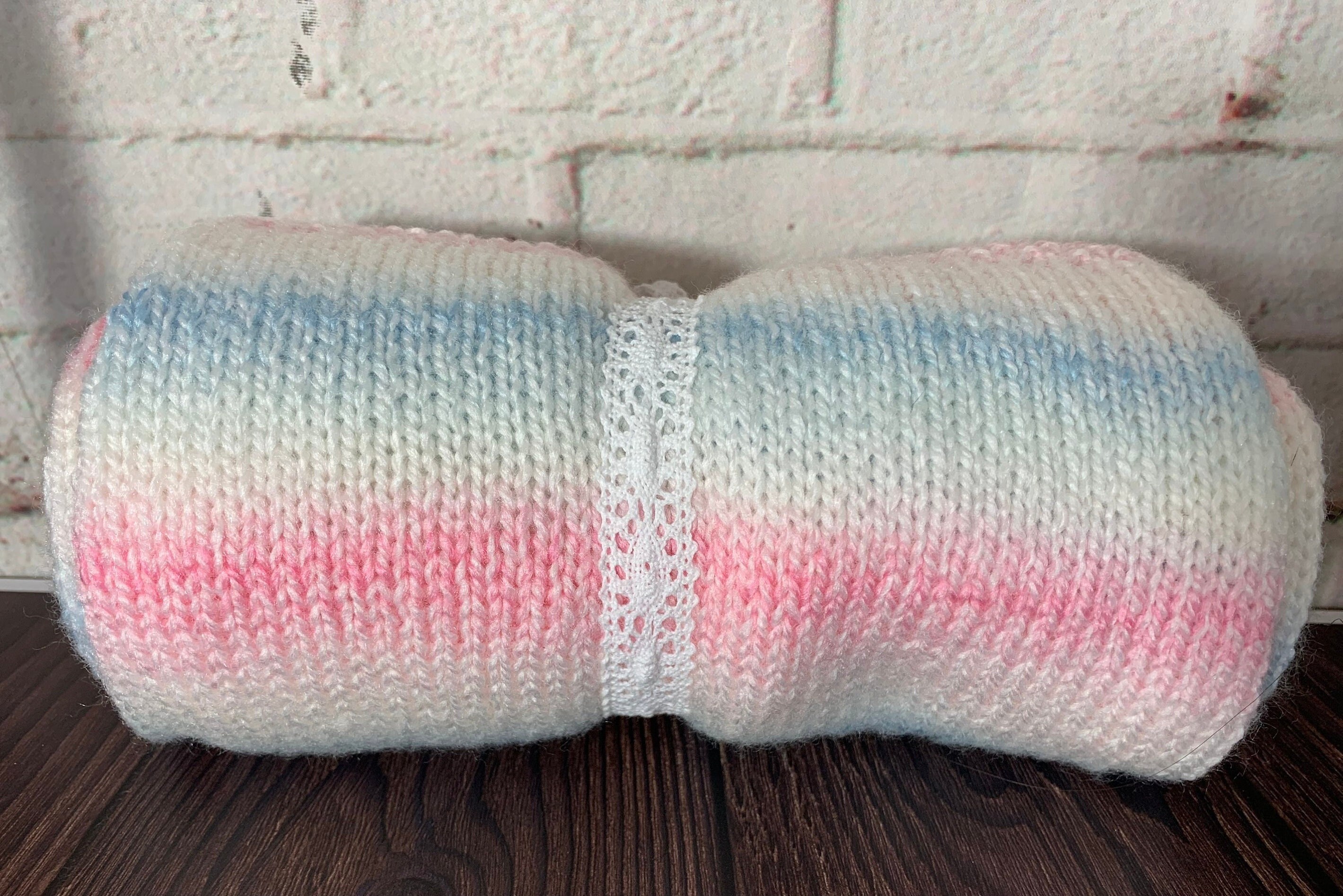 Pink and white striped baby blanket new arrivals