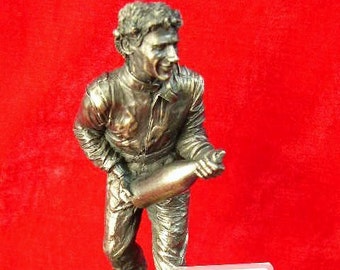 Ayrton Senna Limited Edition Figurine By LEGENDS FOREVER Formula 1 F1 Motor Racing Homage Figure Statue With Champagne Only 1000 Made