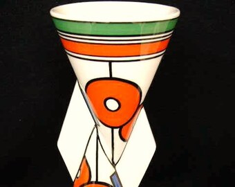 Clarice Cliff Circles and Squares Yo Yo Vase Limited Edition Of Only 3999 Worldwide Fantastic Colours & Patterning Yoyo By Wedgwood Grade 2 Clarice Cliff Circles And Squares Yo Yo Vase Limited Edition Of Only 3999 Worldwide Fantastic Colours & Patterning Yoyo By Wedgwood Grade 2 Clarice Cliff Circles And Squares Yo Yo Vase Limited Edition Of Only 3999 Worldwide Fantastic Colours & Patterning Yoyo By Wedgwood Grade 2 Clarice