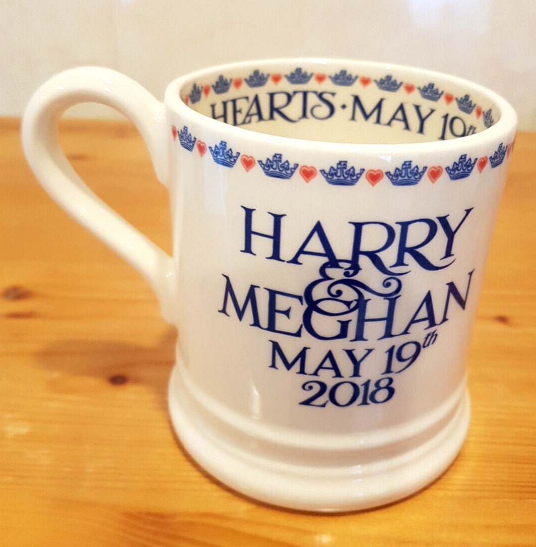 Emma Bridgewater Rare Royal Wedding Mug Harry & Meghan Free Etsy UK