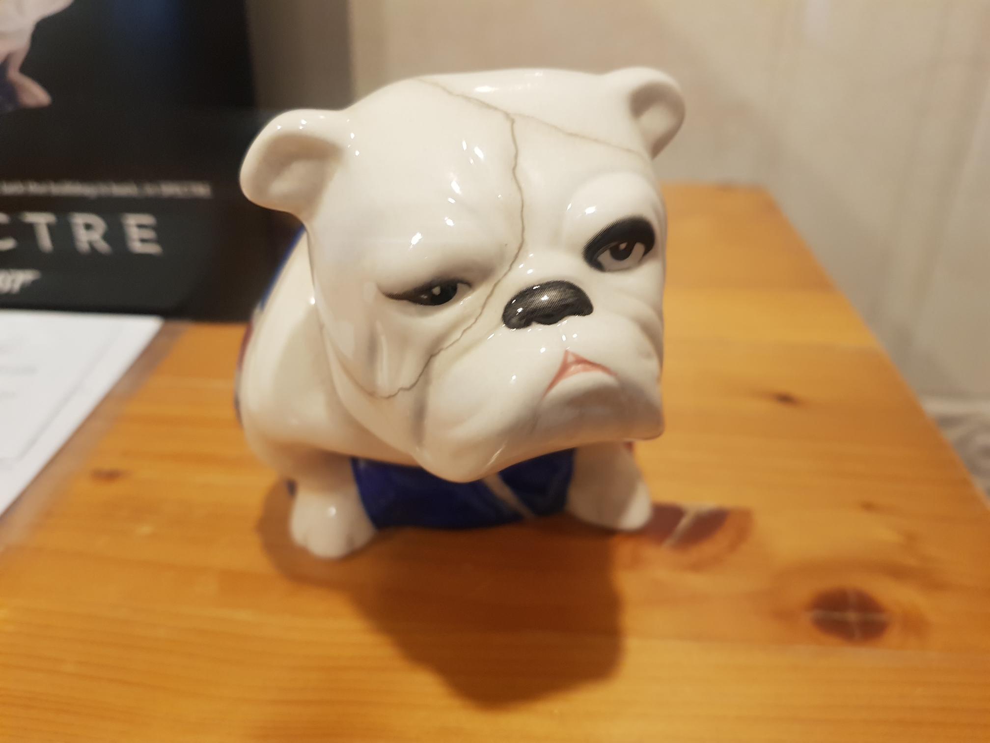 Royal Doulton Jack the Bulldog Figurine, James Bond 007 Spectre