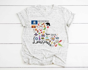 LoveBackDesigns Louisiana Sweatshirt Louisiana T Shirt Louisiana Tee Graphic Tee Shirt Home State Shirt Home Shirt Louisiana State Ladies State Shirt