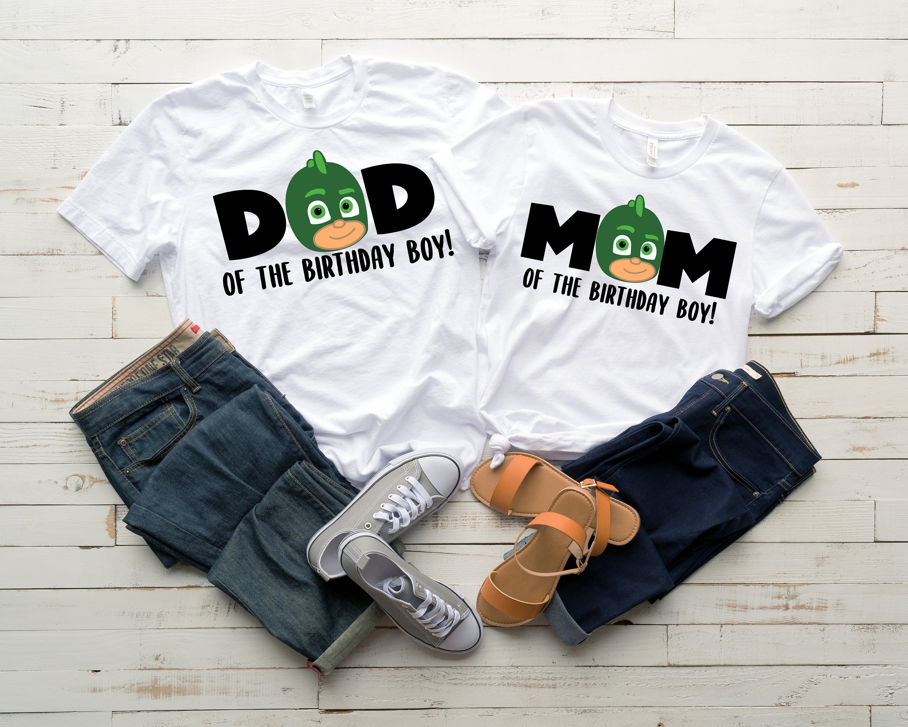 Dad of The Birthday Boy Gekko Shirt Mom of The Birthday Boy Gekko Shi…