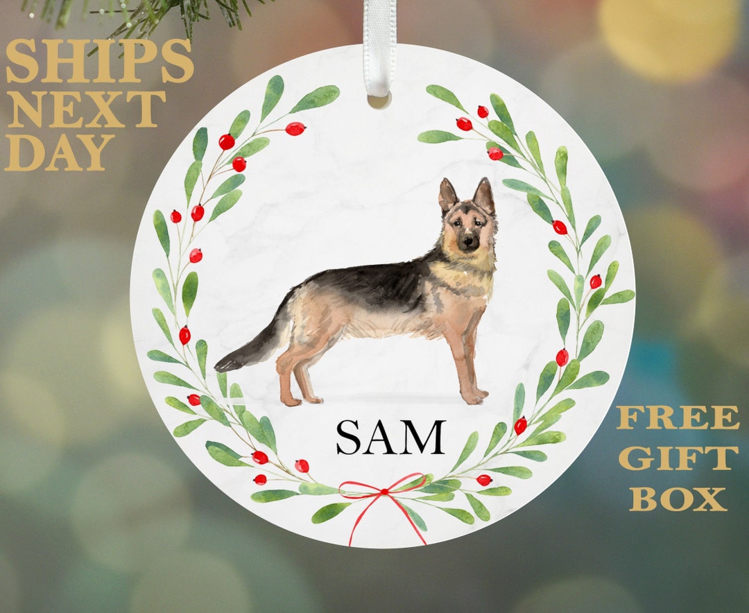 German Shepherd Christmas Ornament German Shepherd Memorial Keepsake
