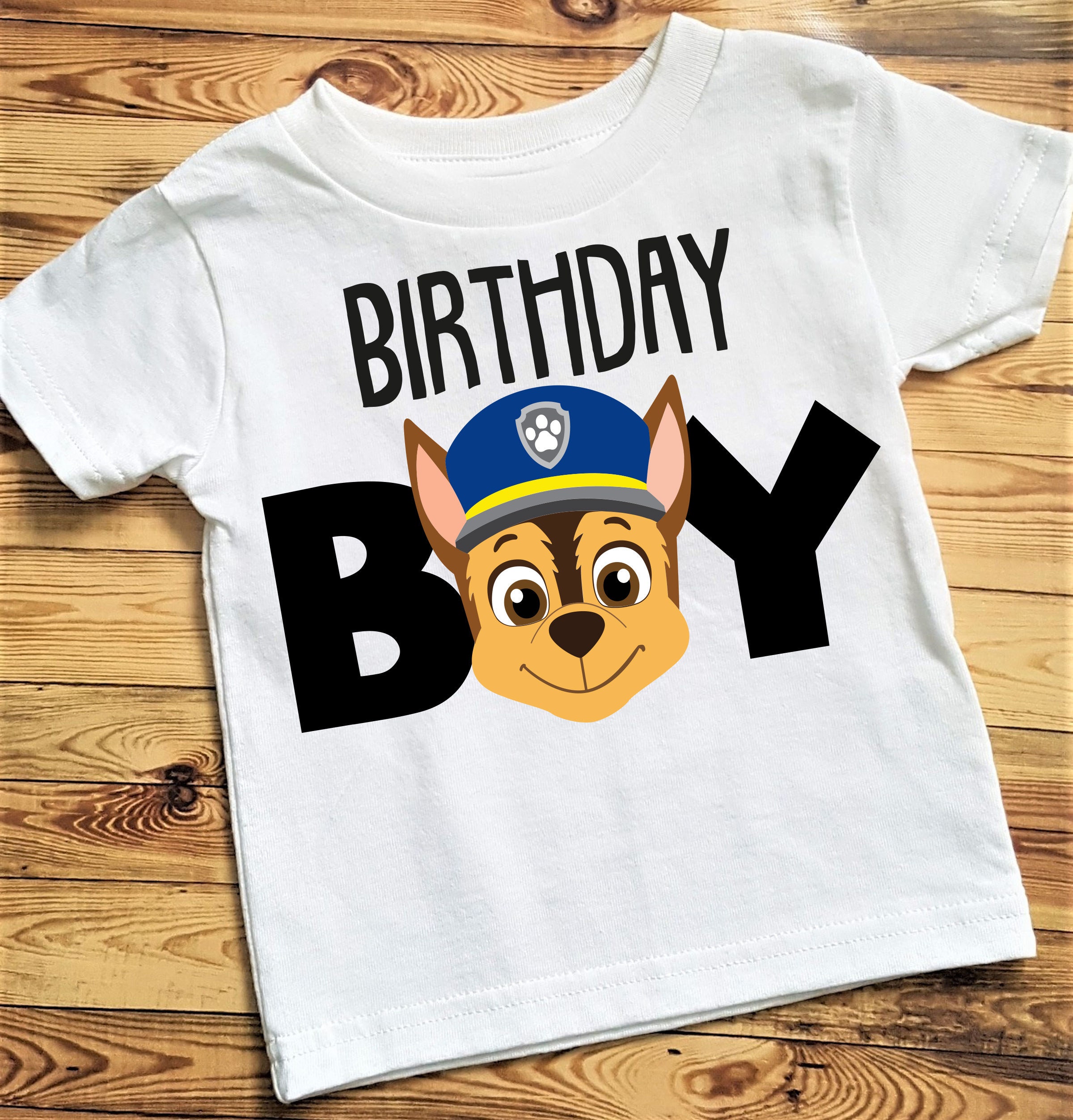 Paw Patrol Birthday Shirt Template