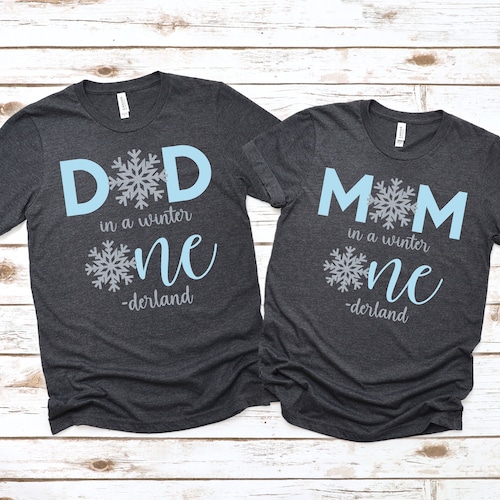 winter onederland shirts for family