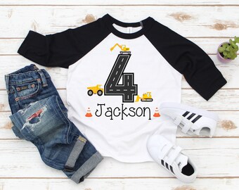 Construction Birthday Shirt Construction Birthday Party - Etsy
