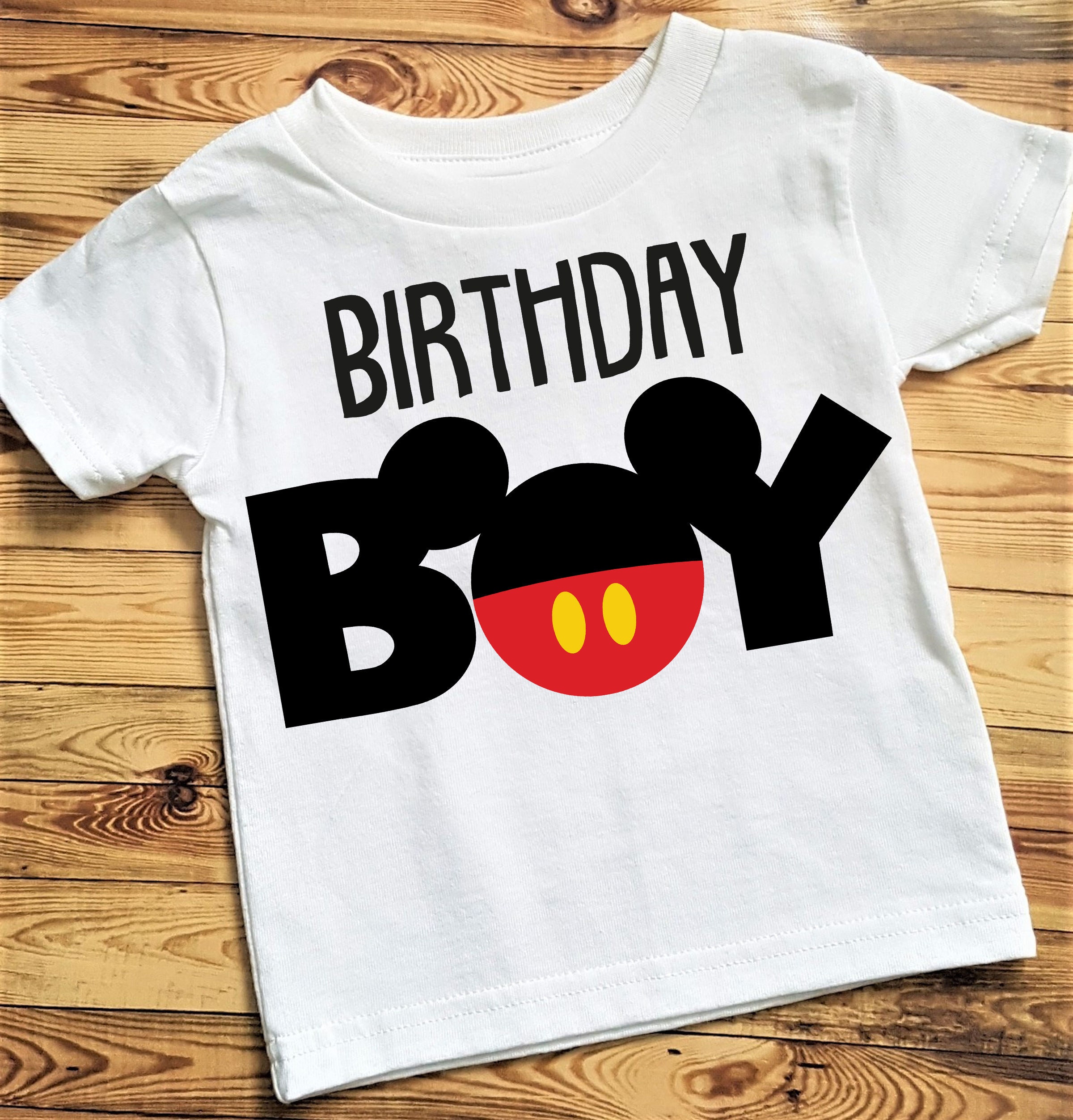 mickey mouse birthday boy shirt
