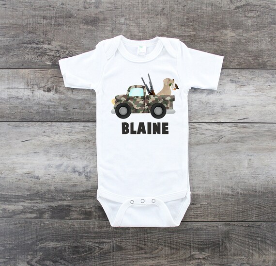 Download Hunting Yellow Lab Onesie Hunting Onesie Hunter Baby Bodysuit Etsy