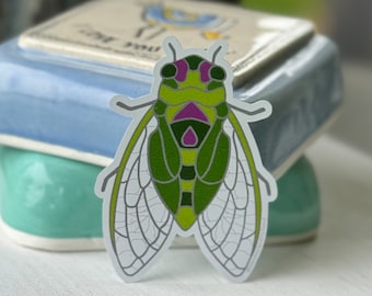 cicada vinyl sticker