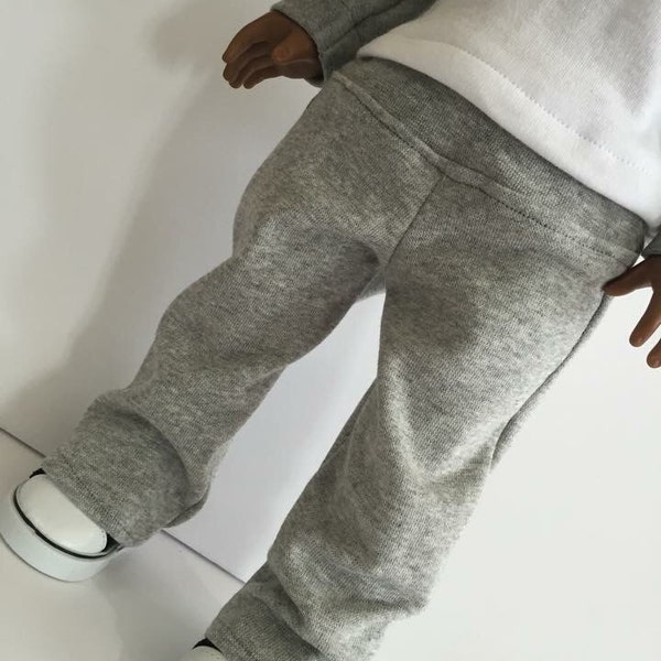 Sweatpants. American Boy Doll Clothes, 18 inch doll clothes