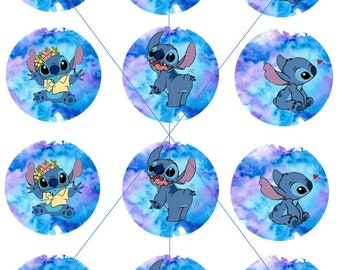 Stitch Inspired CupCake Toppers