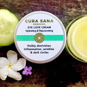 Eye Love Cream/ natural eye cream/ cucumber oil/ natural skincare