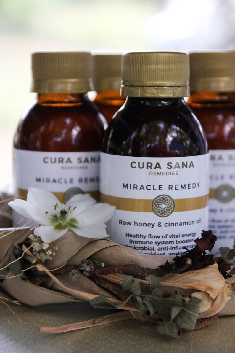 Miracle Remedy Raw Honey & Cinnamon Oil /immune System Boost Etsy