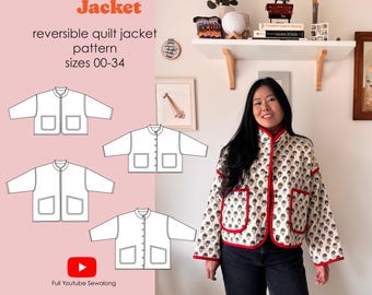 Cardamom Reversible Quilt Jacket Sewing Pattern