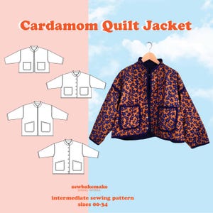 Mönster för vändbar quiltjacka med kardemumma