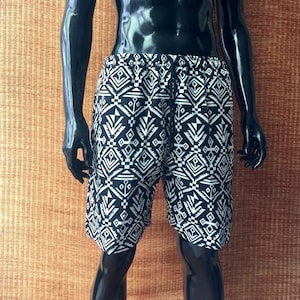 Boho Festival Hippie Shorts Summer Aztec Tribal Southwestern native Style Unisex Beach Burning man Men Gift For him Unisex Thailand 88