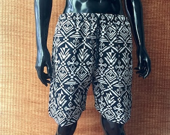Boho Festival Hippie Shorts Sommar Aztekisk Tribal Sydvästlig Infödd Stil Unisex Strand Burning Man Herr Gåva Till Honom Unisex Thailand 88