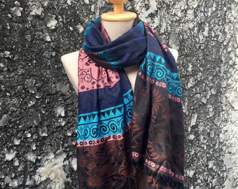 Pashmina Elephant Shawl Scarf Boho Festival Ethnic Styles Scarves Wrap Large Warm for Autumn Winter bridesmaid Gift men women