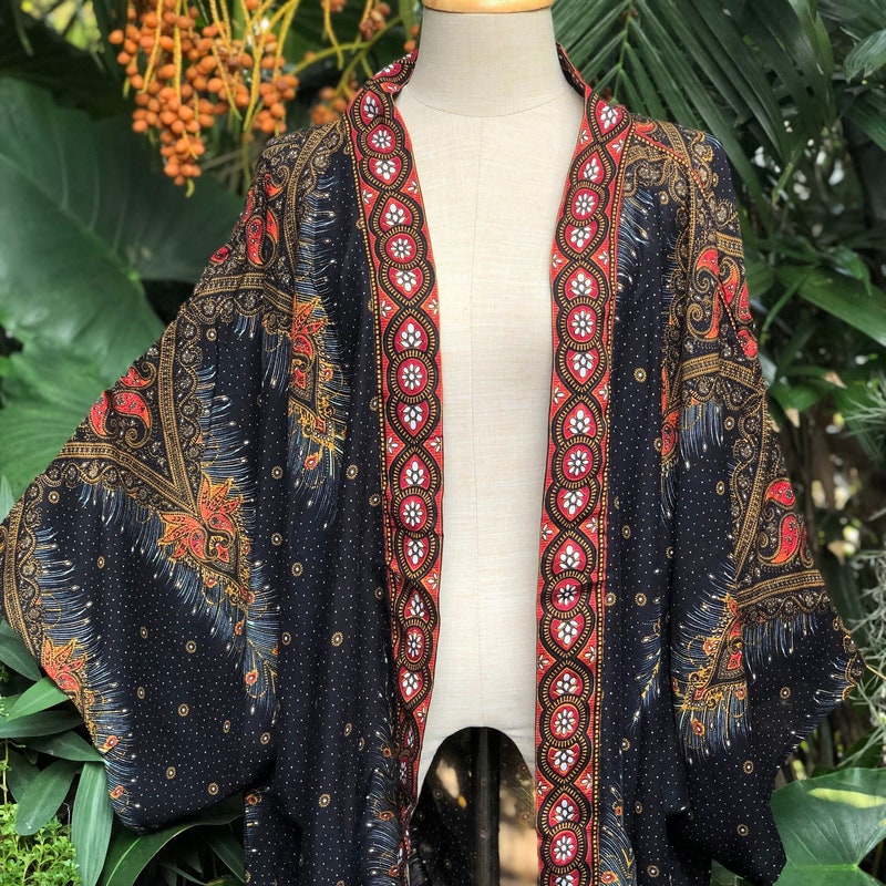 FIORINA PAISLEY PRINT HOODY JACKET